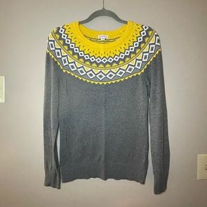 Gray & Yellow Sweater (m)